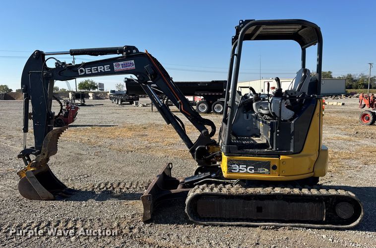 image for item EN0653 2019 John Deere 35G mini excavator