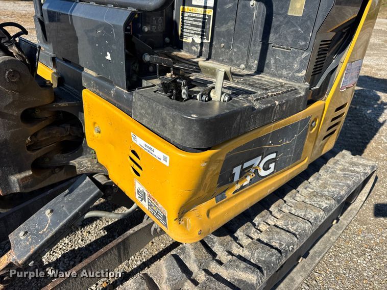 image for item EN0654 2019 John Deere 17G mini excavator