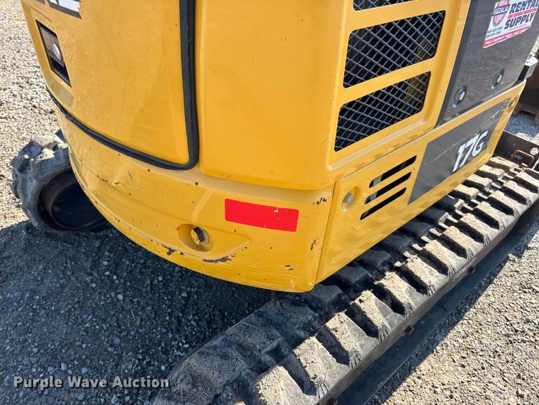 image for item EN0654 2019 John Deere 17G mini excavator