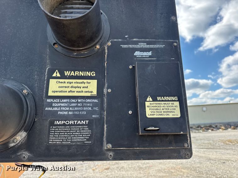 image for item EN0656 Allmand 2200 ALT arrow board trailer