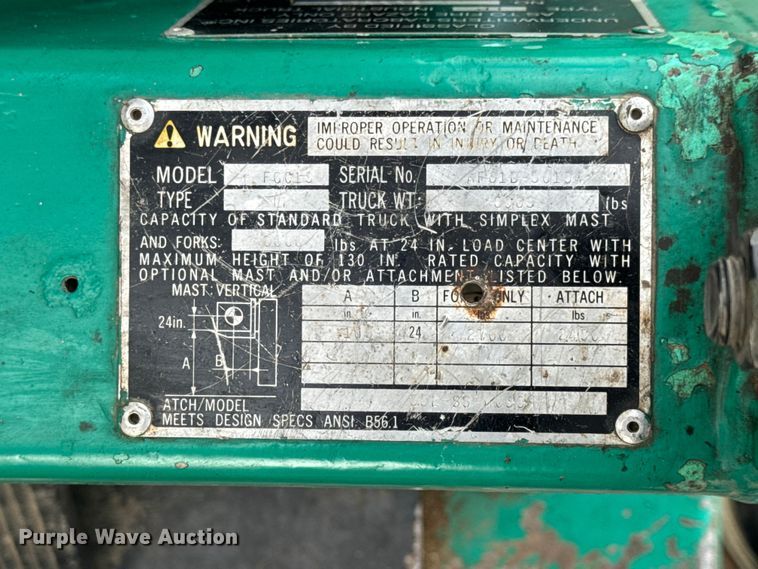 image for item EN0672 Mitsubishi FGC15 forklift