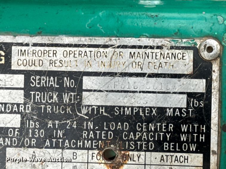 image for item EN0672 Mitsubishi FGC15 forklift