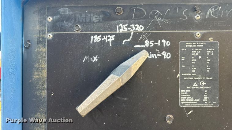 image for item EN0678 Miller Big Blue 400D welder/generator