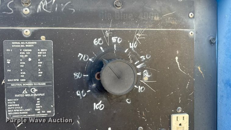 image for item EN0678 Miller Big Blue 400D welder/generator