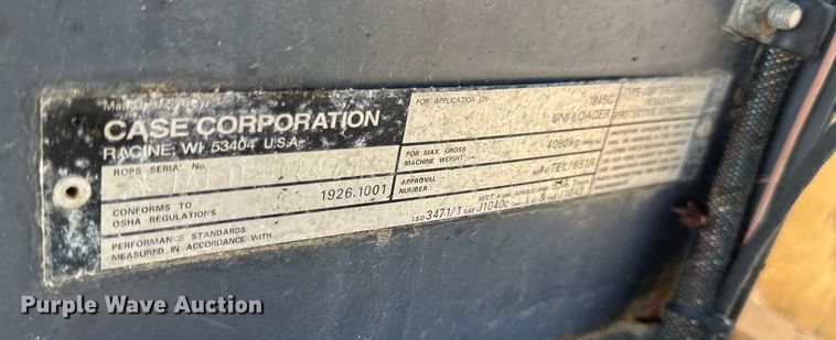 image for item EN0693 1996 Case 1845C skid steer loader