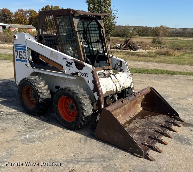 image for item EN0696 1997 Bobcat 763 skid steer loader
