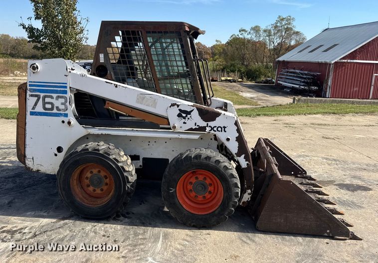 image for item EN0696 1997 Bobcat 763 skid steer loader