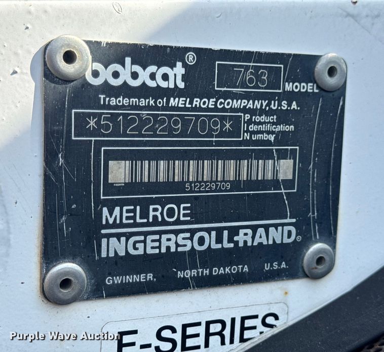 image for item EN0696 1997 Bobcat 763 skid steer loader