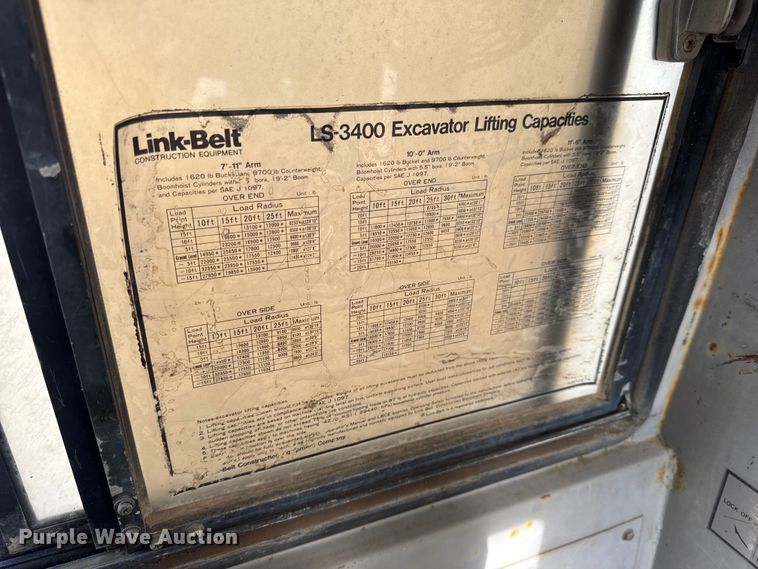 image for item EN0701 Link-Belt LS3400CII excavator