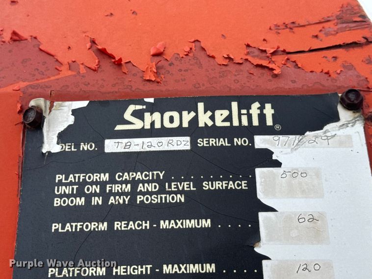 image for item EN0702 Snorkelift TB-120RDZ boom lift