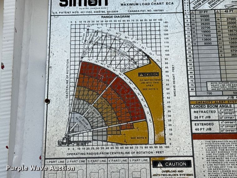 image for item EN0706 1986 Ford L9000 crane truck