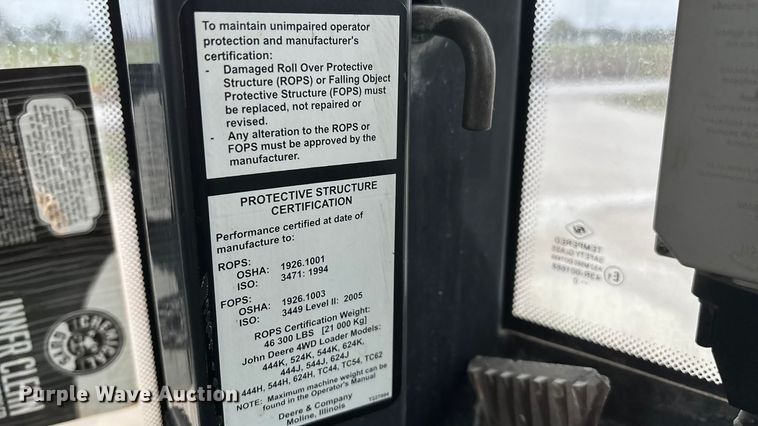 image for item EN5745 2010 John Deere 544K wheel loader