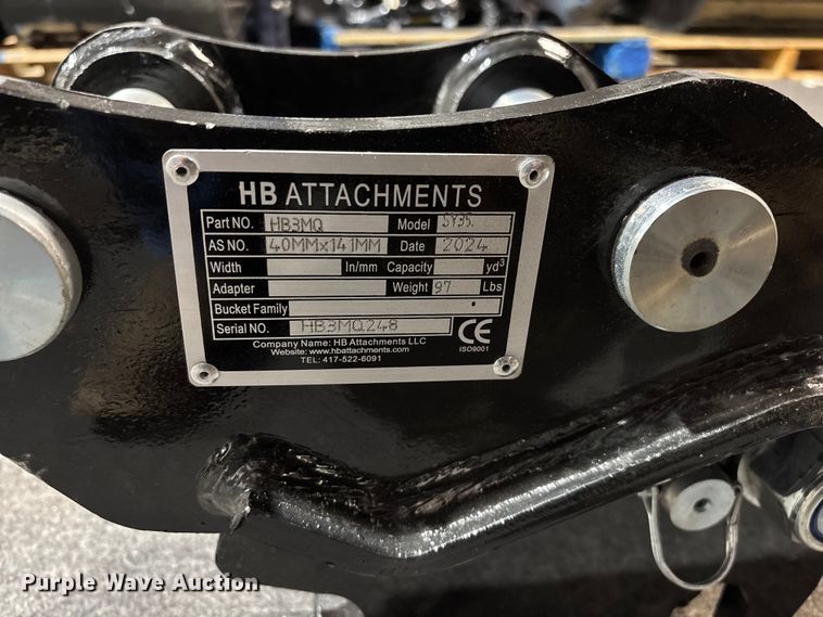 image for item EN5760 HB Attachments SY35 quick coupler