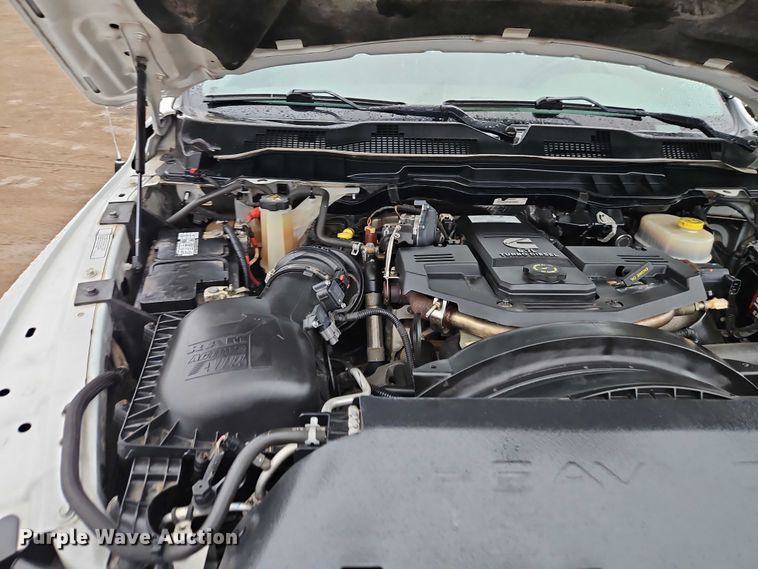 image for item EO4745 2018 RAM 3500 Crew Cab flatbed pickup truck