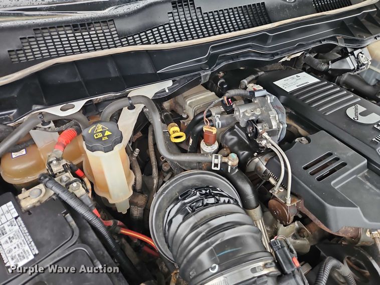 image for item EO4745 2018 RAM 3500 Crew Cab flatbed pickup truck