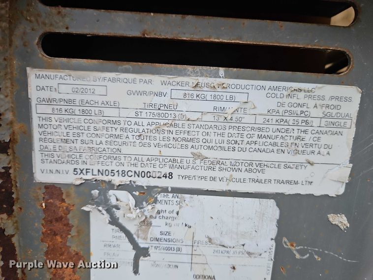 image for item EO4747 2012 Wacker Neuson LTN6 light plant