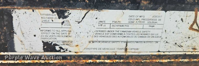 image for item EO4750 2017 Load Trail equipment trailer