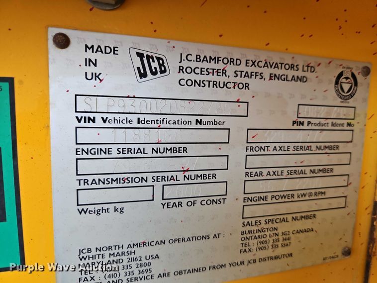 image for item EO4751 2000 JCB 930 forklift