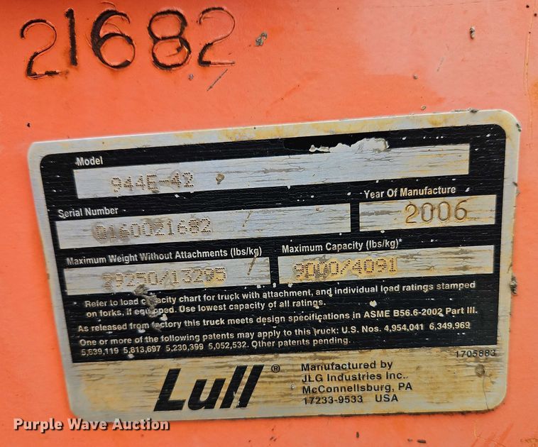image for item EO4753 2006 Lull 944E-42 telehandler