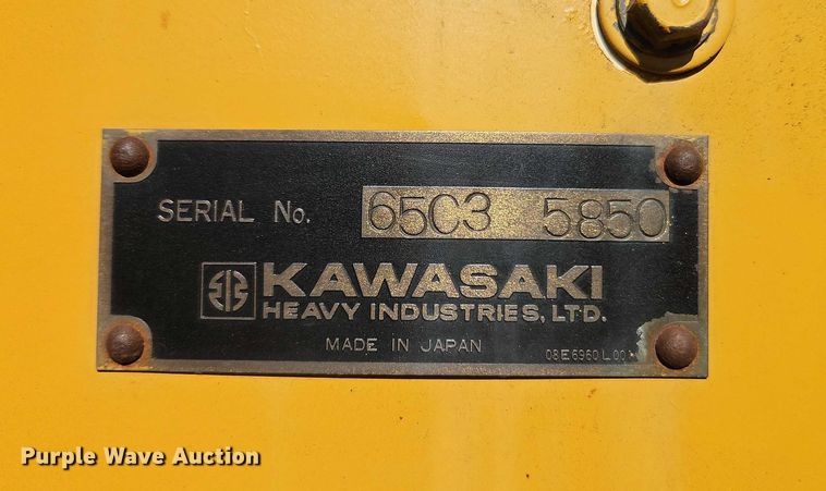 image for item EO4756 2001 Kawasaki 65 ZIV-2 wheel loader