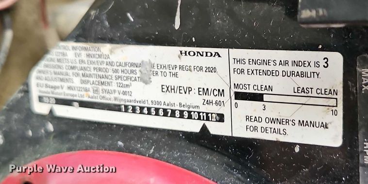 image for item EO4762 2021 Whiteman CA4HC power trowel