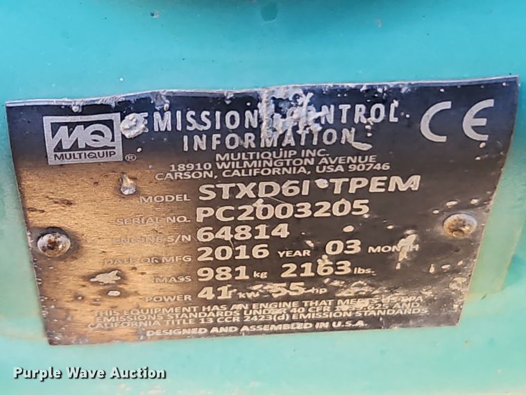 image for item EO4773 2016 Whiteman STXD6I power trowel