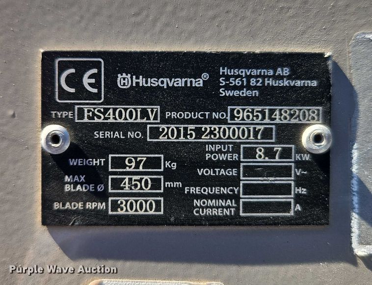 image for item EO4778 Husqvarna FS400LV concrete saw