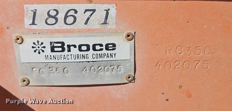 image for item EO4797 2002 Broce RC 350 broom