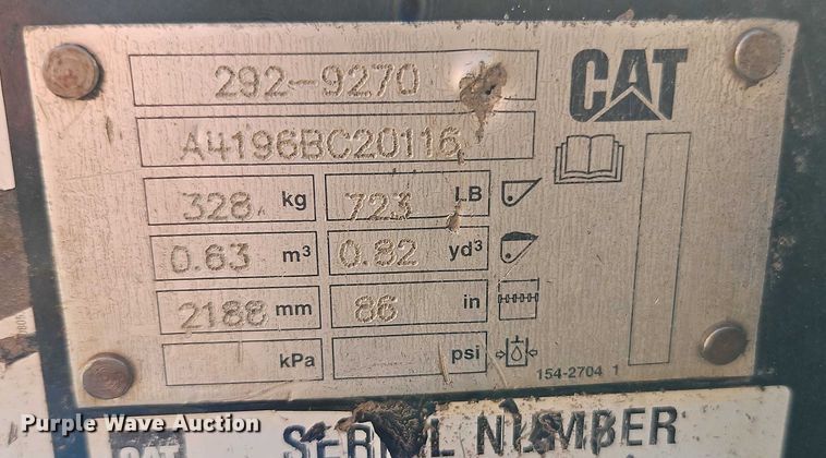 image for item EO4798 2021 Caterpillar 299D3 tracked skid steer loader