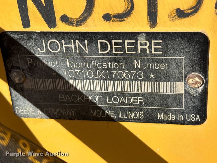 image for item EP0900 2009 John Deere 710J backhoe