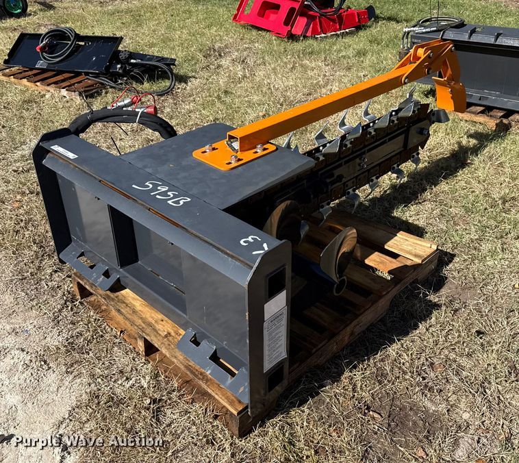 image for item EP0954 2024 Wolverine TCR-12-48H skid steer trencher