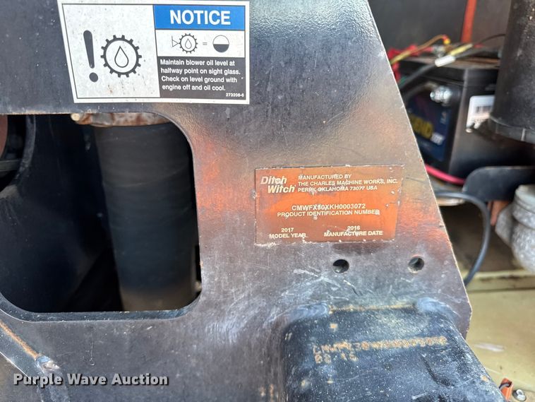 image for item ER0221 2017 Ditch Witch FX30 vacuum excavator