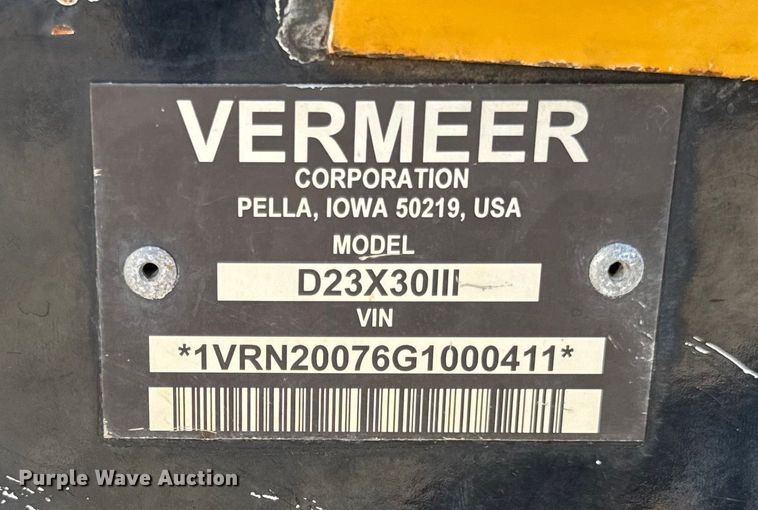 image for item ER0226 2016 Vermeer D23X30III directional boring unit