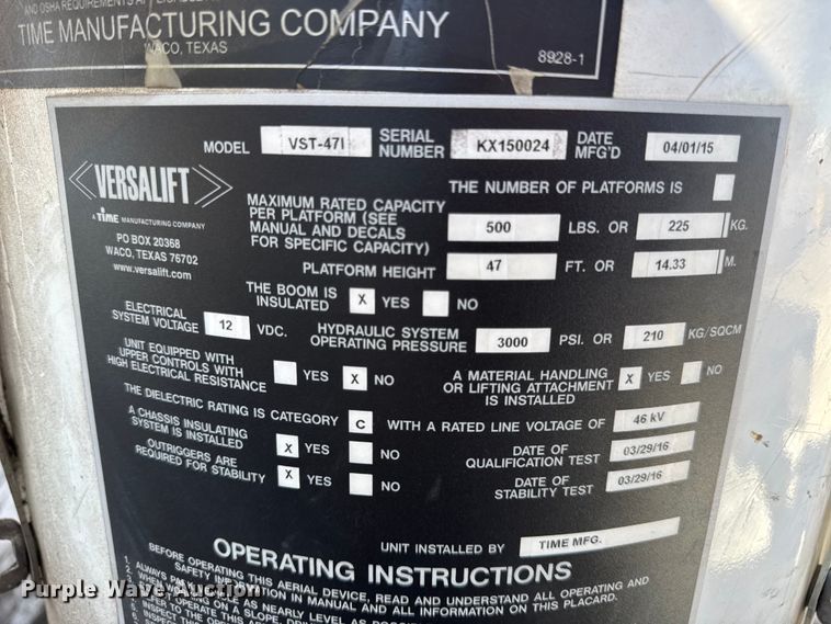 image for item ER0234 2016 RAM 5500 bucket truck