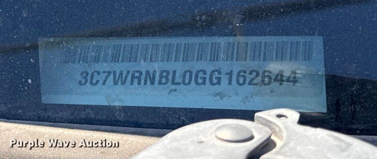 image for item ER0234 2016 RAM 5500 bucket truck