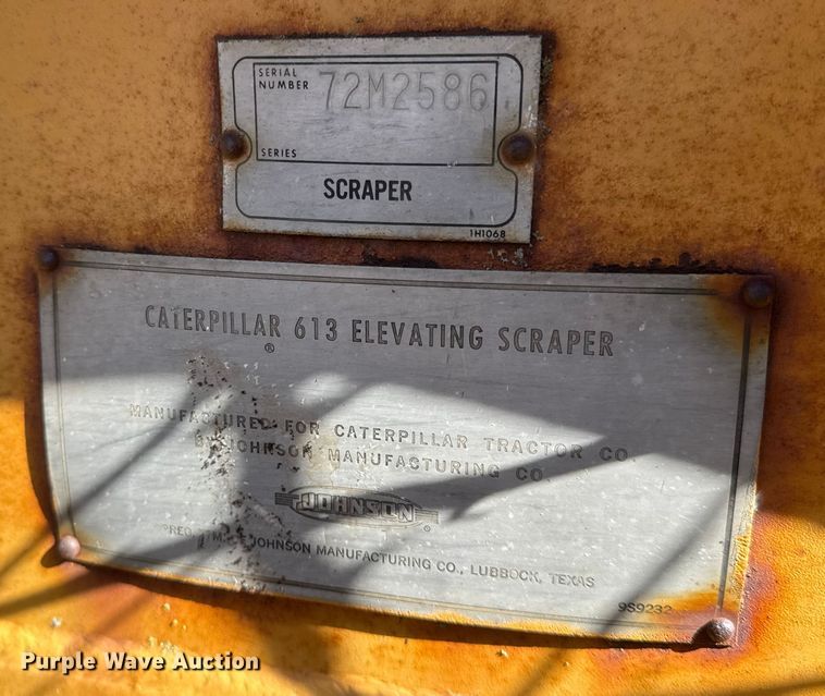 image for item ER0247 Caterpillar 613 elevating scraper