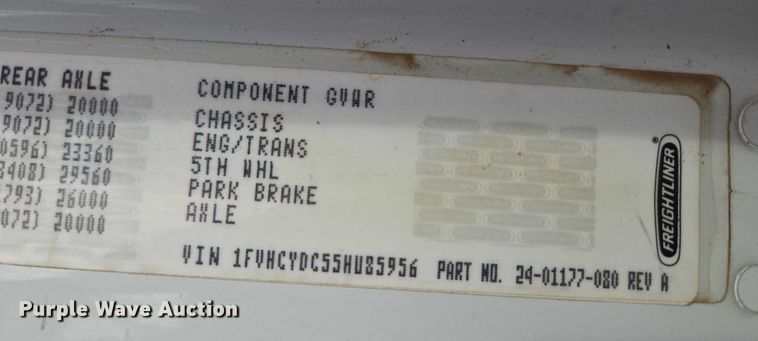 image for item ES2527 2005 Freightliner M2 dump truck