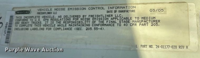 image for item ET3099 2006 Freightliner Business Class M2 dump truck