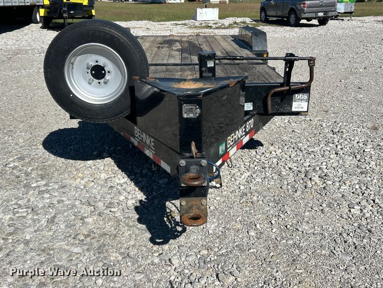 image for item ET6513 2023 Behnke 870 tilt deck equipment trailer