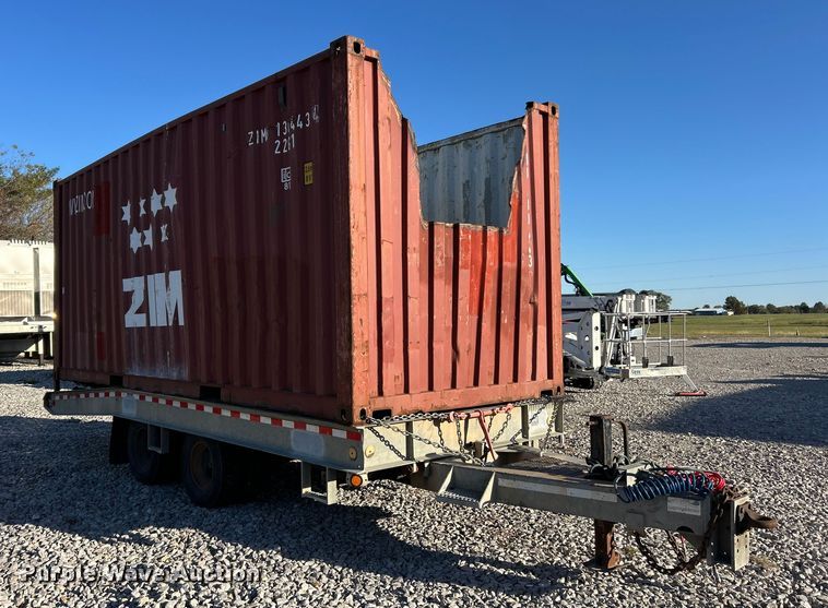 image for item ET6519 2004 American Trailer tilt deck container trailer