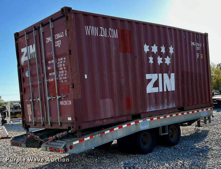 image for item ET6519 2004 American Trailer tilt deck container trailer