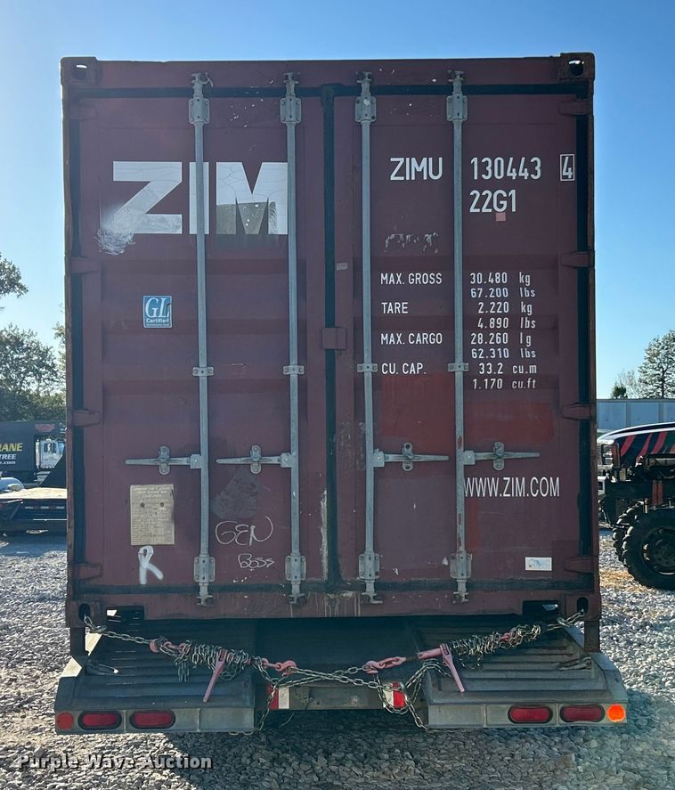 image for item ET6519 2004 American Trailer tilt deck container trailer