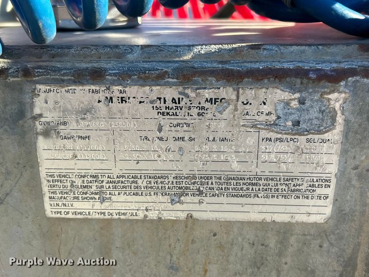 image for item ET6519 2004 American Trailer tilt deck container trailer