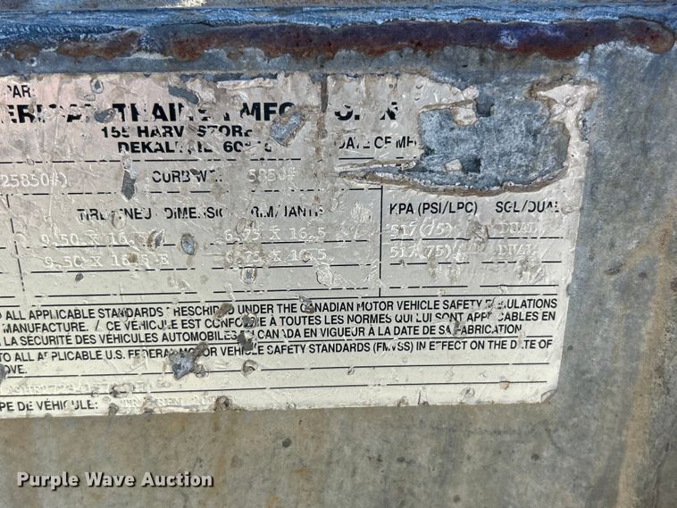 image for item ET6519 2004 American Trailer tilt deck container trailer