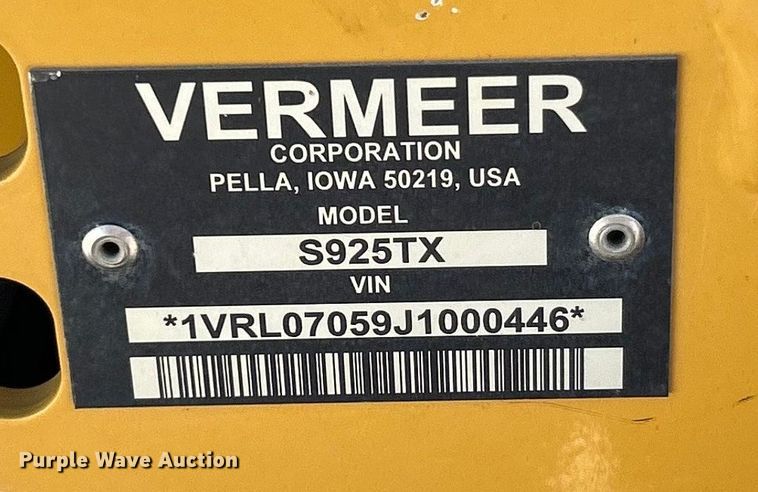 image for item ET6520 2018 Vermeer S925TX compact utility loader