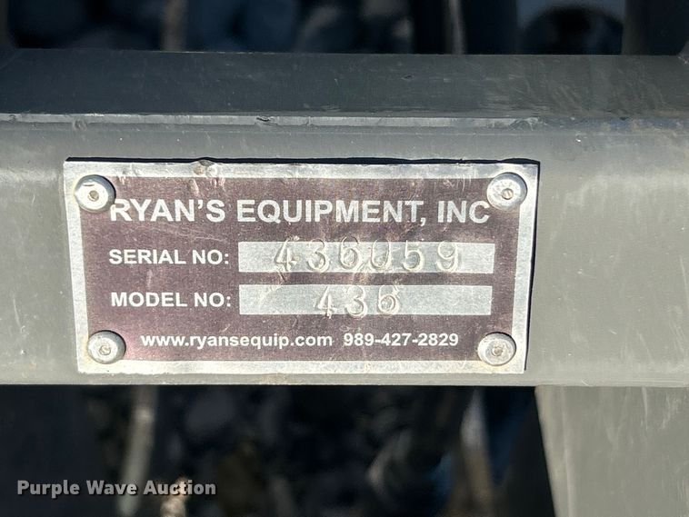 image for item ET6525 Ryan's Equipment 436 skid steer grapple bucket