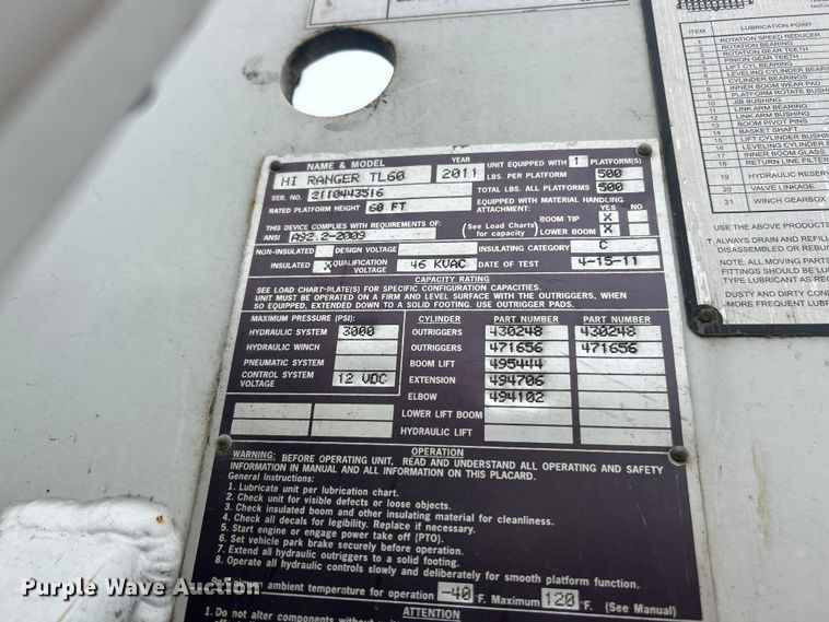 image for item ET6562 2012 International 4400 bucket truck