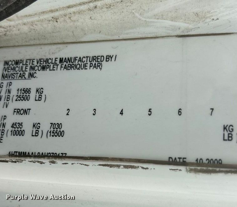 image for item ET6564 2010 International 4300 bucket truck