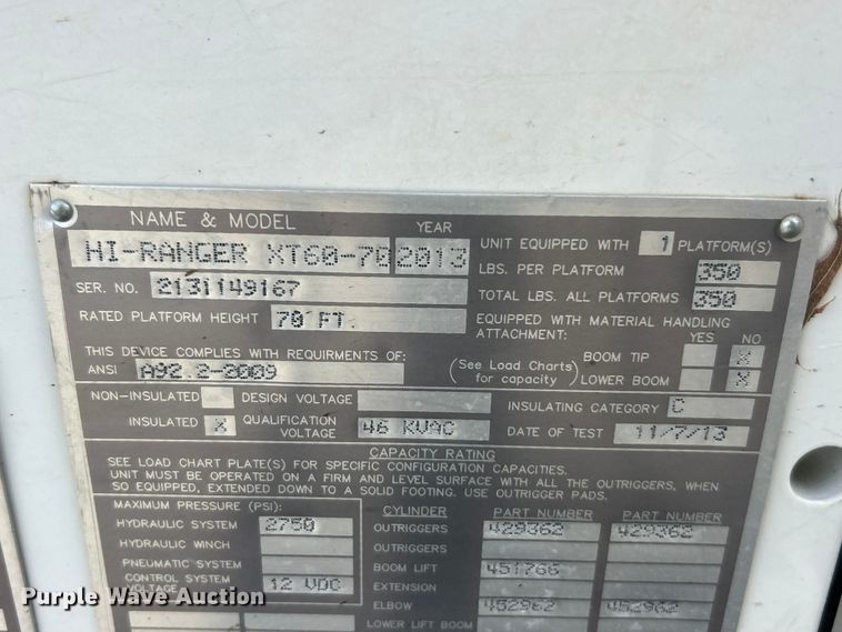 image for item ET6565 2014 International 4400 forestry bucket truck