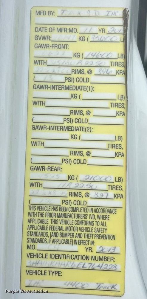 image for item ET6565 2014 International 4400 forestry bucket truck